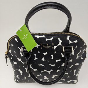 Brand New With Tags Kate Spade New York 'Carli Grove Street Spoldge Dot' blk/crm